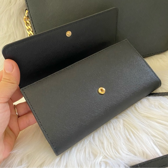 Michael Kors Jet Set Large Saffiano Leather Crossbody bag & wallet - Picture 8 of 16